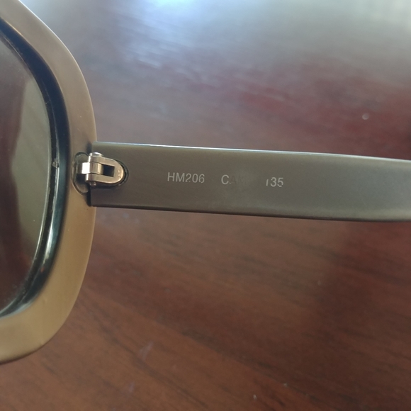 HANAE MORI PARIS | Gray Womens Cali Plastic Acrylic Big Sunnies Sunglasses main image 7